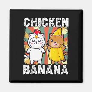 Cute Animals In Chicken And Nana Costumes Kawaii  Magnet