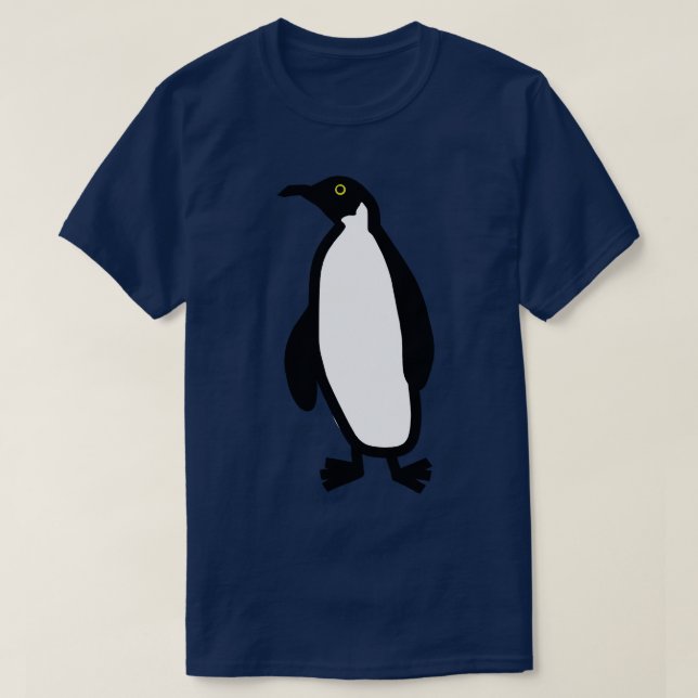 Cute Animals Penguin Doodle T-Shirt (Design Front)