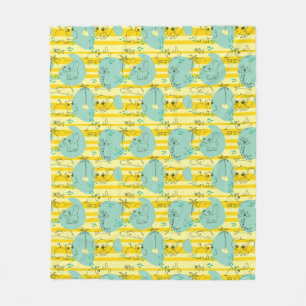 Cute animals playing with water 2 fleece blanket
