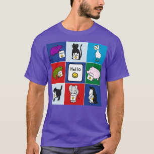 Cute Animals Say Hello T-Shirt