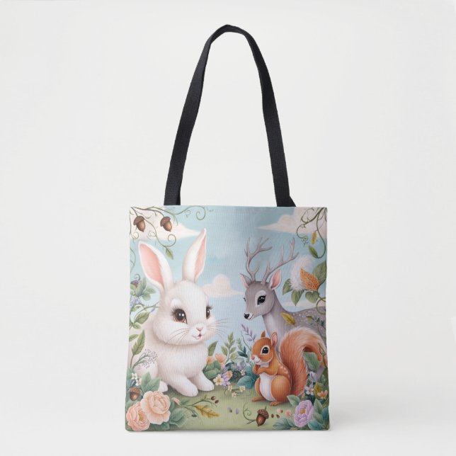 Cute animals Shoulder Tote (Front)