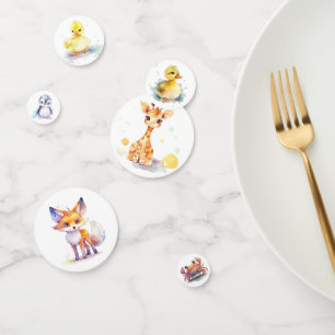 Cute Animals Table Confetti