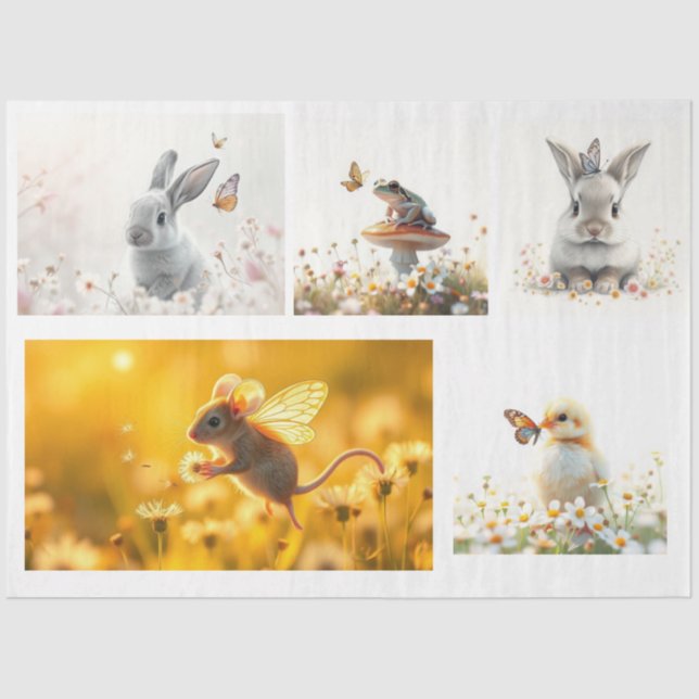 cute animals tissue paper (Front)