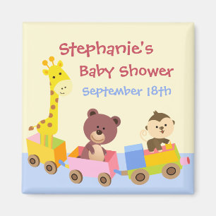 Cute Animals Toy Train Save the Day Magnet