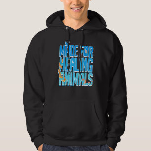 Cute Animals Veterinarian Tech Assistant Funny Vet Hoodie