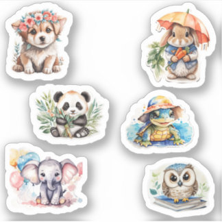 Cute animals Vinyl Stickers