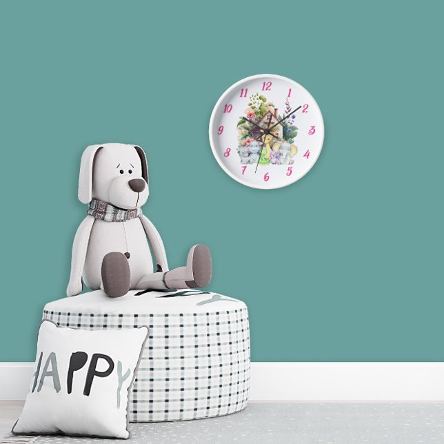 Cute Animals Wall Clock | Cute Gift For Baby (Creator Uploaded)