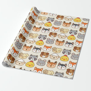 Cute Animals Wrapping Paper