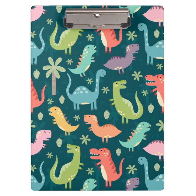 Cute Animated Dinosaurs   Clipboard (Front)