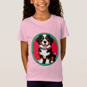 Cute Animated Dog with Collar T-Shirt