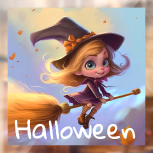 Cute Animated Flying Witch