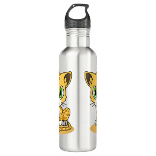 Cute Animated leopard 710 Ml Water Bottle