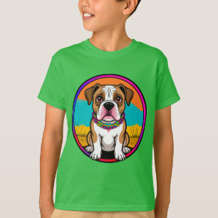Cute Animated Puppy with Collar T-Shirt