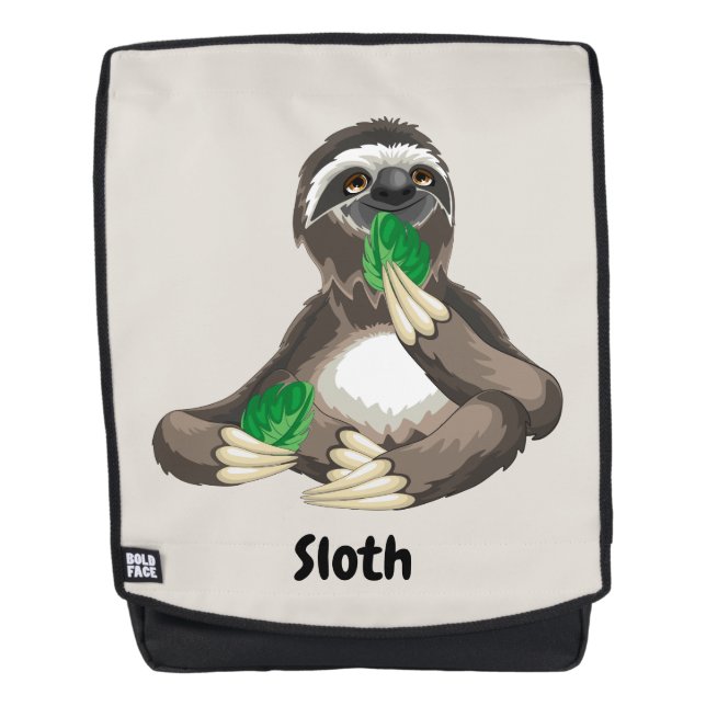 Cute animated Sloth Backpack (Front)
