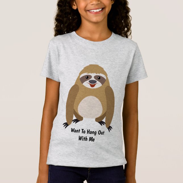 Cute animated Sloth T-Shirt (Front)