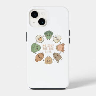 cute animated veggies iPhone 14 case