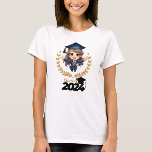 Cute Animation Graduate Name 2024  T-Shirt
