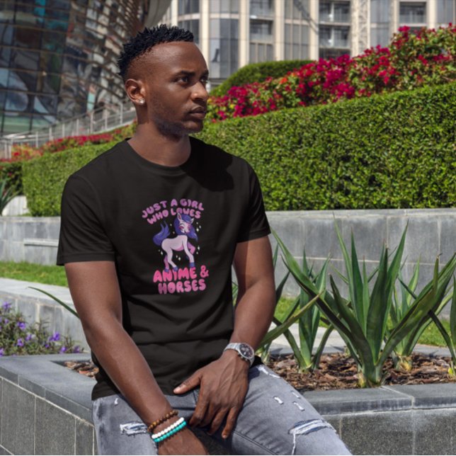 Cute Anime And Horses T-Shirt (Creator Uploaded)