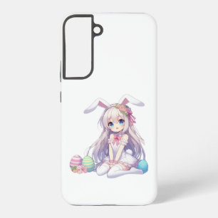cute, anime bunny Easter Samsung Galaxy Case