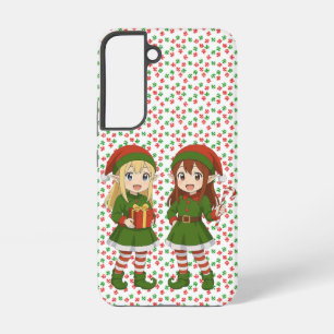 Cute anime Christmas elves Sweatshirt Samsung Galaxy Case
