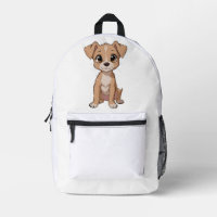 Cute Anime Dog Illustration with Big Eyes