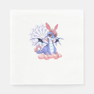 Cute Anime Dragon Bunny Easter Shirt Toddler Girl  Napkin