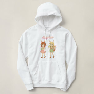 Cute anime Easter bunny girls Hoodie