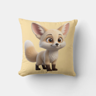 Cute Anime Fennec Fox Chibi Pillow — Kawaii Desert