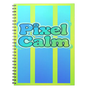 Cute Anime Gamer Boy Pixel Calm Notebook