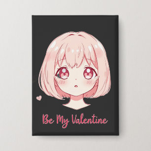 Cute Anime Girl - Be My Valentine T-Shirt