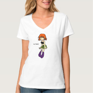 cute anime girl character illustration t-shirt