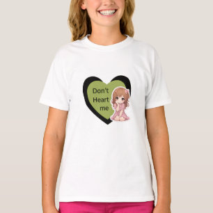 Cute Anime Girl Graphic Tee for Teen Girls