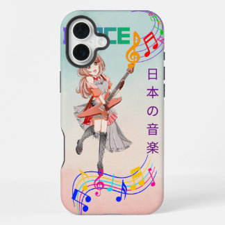 Cute Anime Girl Guitarist J-Pop Music Phone Case