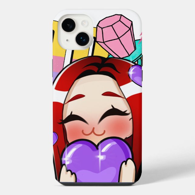 Cute Anime Girl iPhone Case (Back)