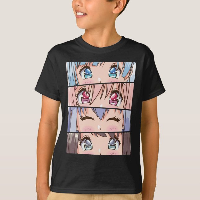 Cute Anime Girl Japan Comic Manga Anime T-Shirt (Front)