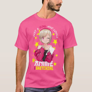 Cute Anime Girl - Just A Girl Who Loves Anime And  T-Shirt