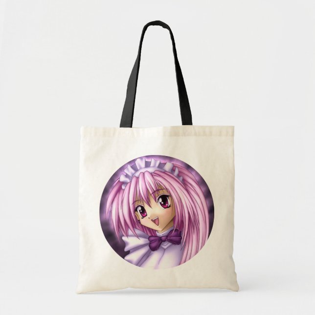 Cute Anime Girl Maid Tote Bag (Front)
