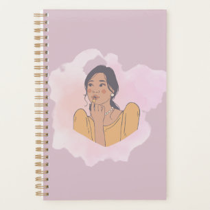 Cute Anime Girl Notebook Kawaii Aesthetic  Planner