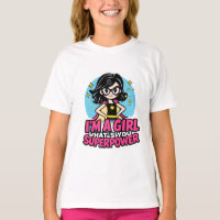 Cute Anime Girl Superpower Aesthetic Graphic Desig