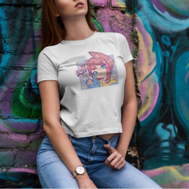 Cute Anime Girl With Cat Ears  T-Shirt (Creator Uploaded)