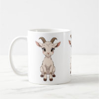 Cute Anime Goat with Big Eyes