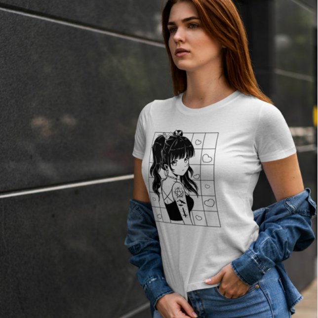 Cute Anime Goth Girl  T-Shirt (Creator Uploaded)