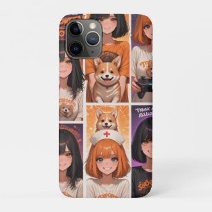 Cute Anime Halloween Collage Art   Spooky Girls &  Case-Mate iPhone Case