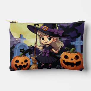 Cute Anime Halloween Witch Accessory Pouch