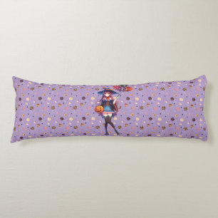 Cute Anime Halloween Witch Body Cushion