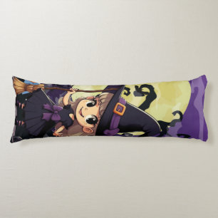 Cute Anime Halloween Witch Body Cushion