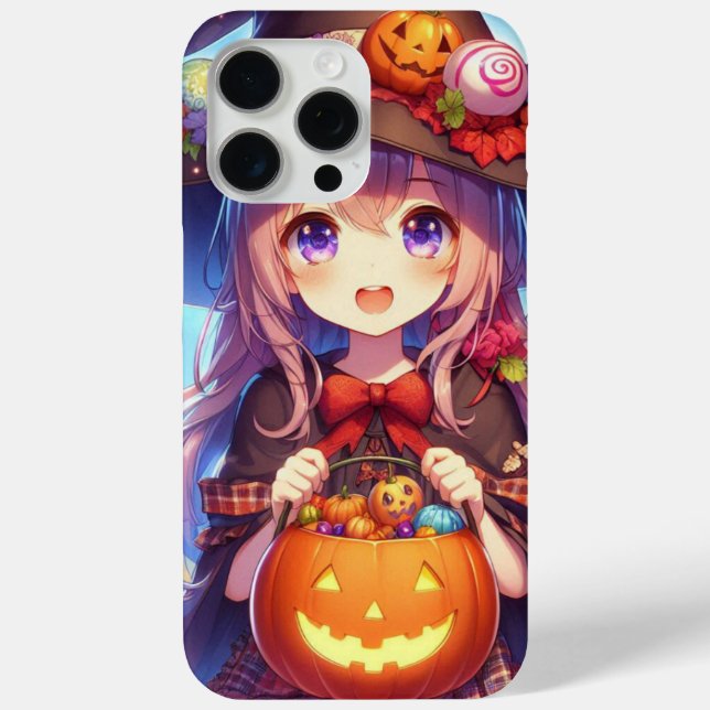 Cute Anime Halloween Witch Case-Mate iPhone Case (Back)
