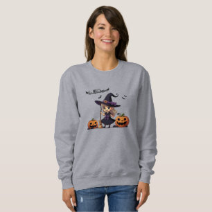 Cute, anime Halloween witch Sweatshirt