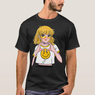 Cute Anime Kawaii Heart I Love You T-Shirt