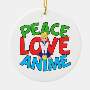 Cute Anime Lover Christmas Ceramic Tree Decoration